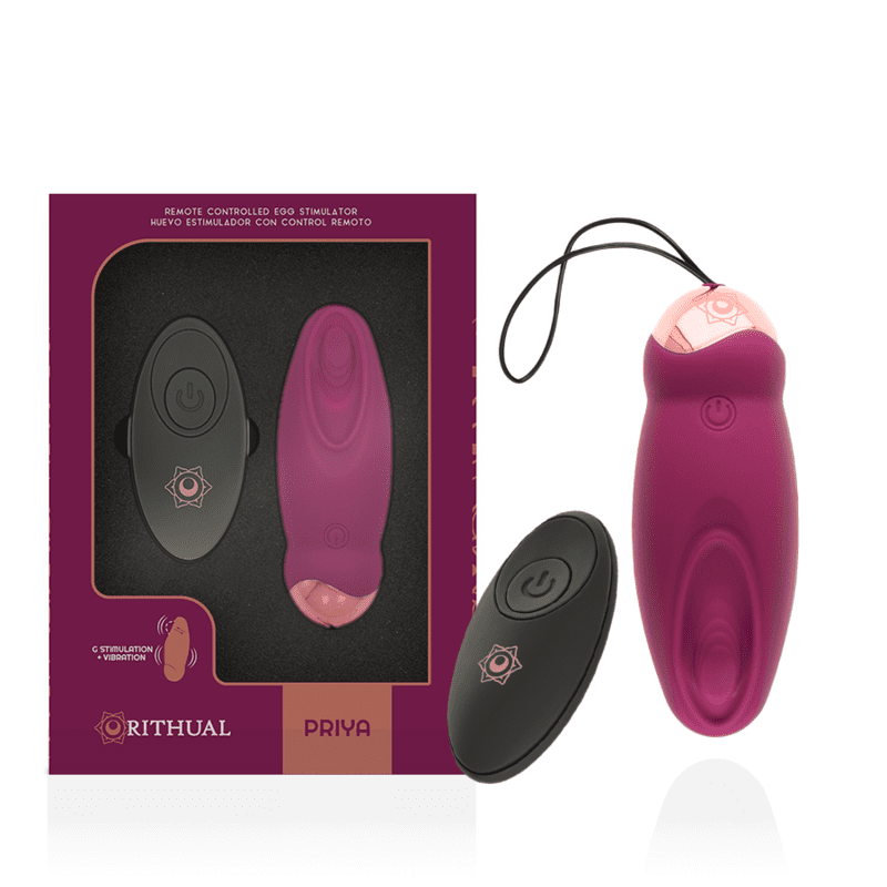VIBRATORE A UOVO PER PUNTO G CON CONTROLLO REMOTO RITHUAL PRIYA