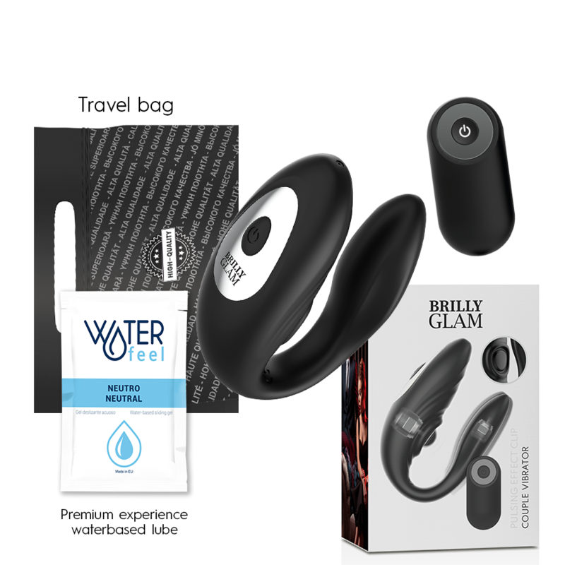 VIBRATORE PULSANTE CON TELECOMANDO BRILLY GLAM COUPLE PULSING