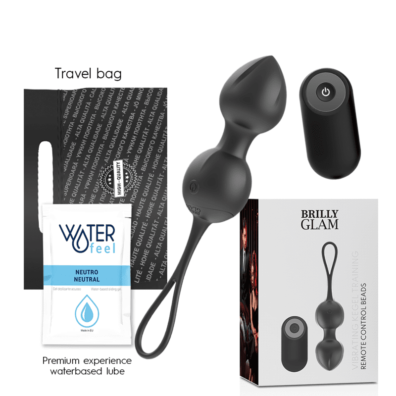 VIBRATORE ROTANTE CON TELECOMANDO BRILLY GLAM KEGEL BEADS
