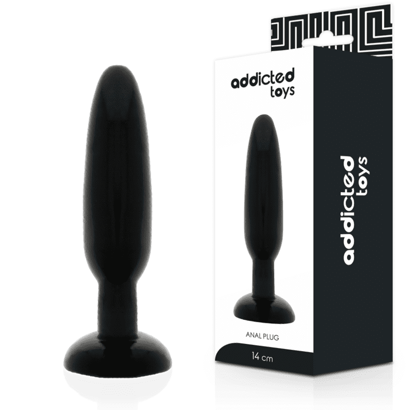 PLUG ANALE 14CM NERO FLESSIBILE