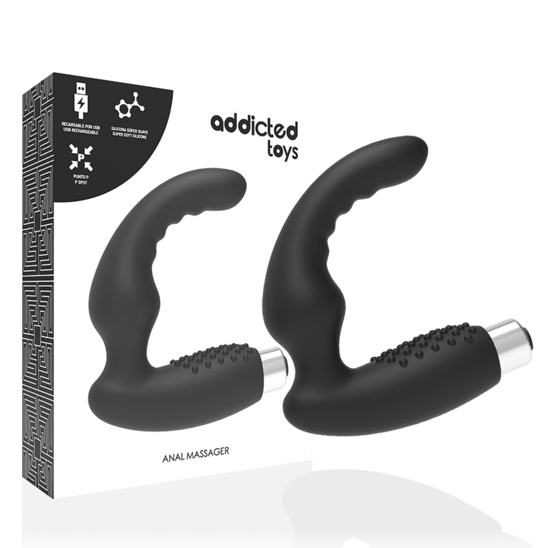 VIBRATORE PROTESICO RICARICABILE addicted TOYS NERO
