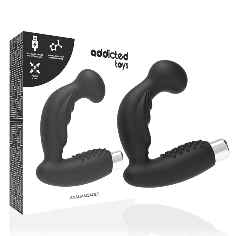 VIBRATORE PROSTATICO NERO RICARICABILE