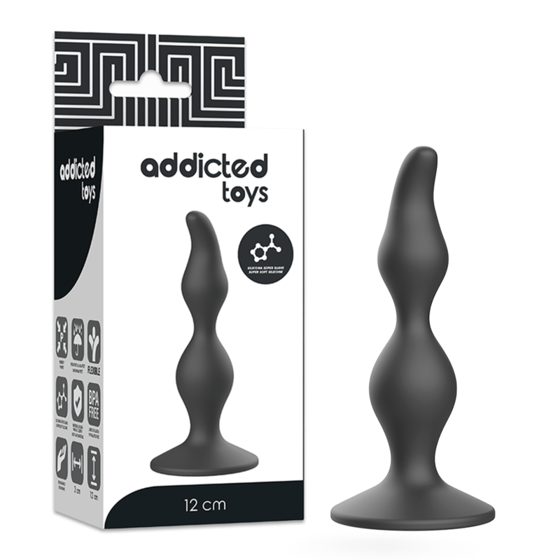 PLUG ANALE 12CM NERO