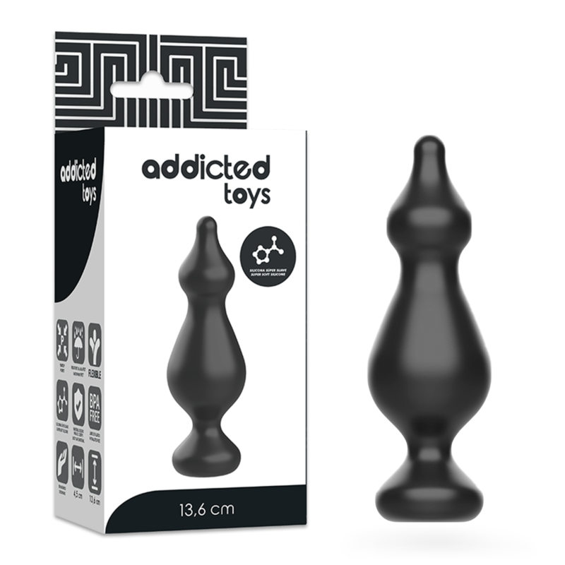 PLUG ANALE 13.6CM NERO