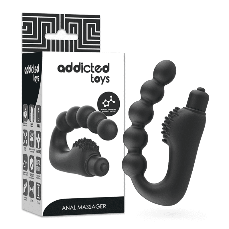 ADDICTED TOYS ANALE MASSAGER PROSTATICO CON VIBRAZIONI