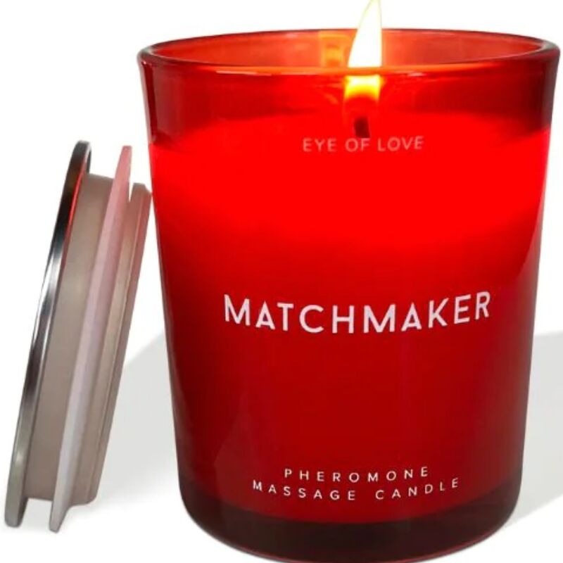 EYE OF LOVE - MATCHMAKER CANDELA DA MASSAGGIO CON DIAMANTE ROSSO ATTRACT HIM 150ML