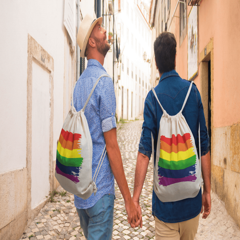 PRIDE - ZAINO BANDIERA LGBT IN COTONE