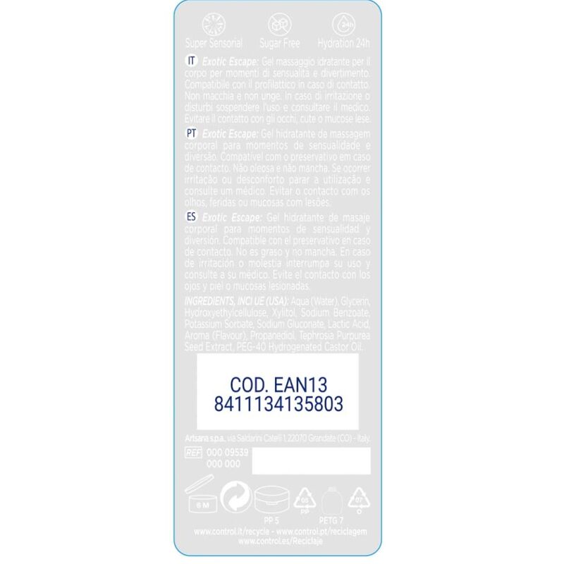CONTROL 2-1 MASSAGE   PLEASURE EXOTIC 200ML
