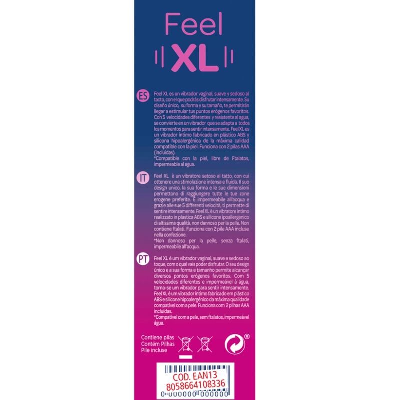 VIBRATORE CONTROL FEEL XL