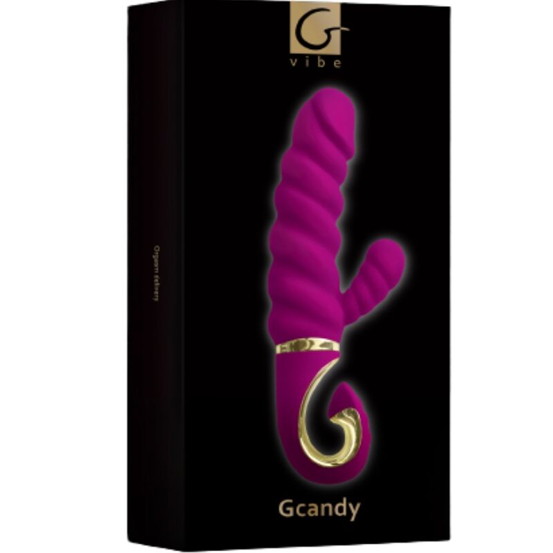 VIBRATORE DOPPIA STIMOLAZIONE - GCANDY COLORE LAMPONE