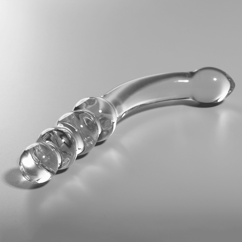 PLUG ANALE IN VETRO 18,5 X 3 CM TRASPARENTE
