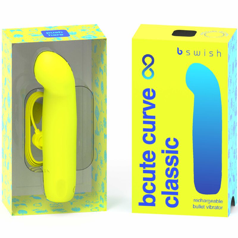 B SWISH - BCUTE CURVE INFINITE CLASSIC VIBRATORE RICARICABILE SILICONA AMARILLO