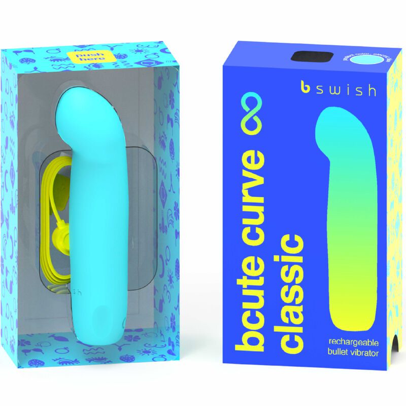 B SWISH - BCUTE CURVE INFINITE CLASSIC VIBRATORE RICARICABILE SILICONA AZUL