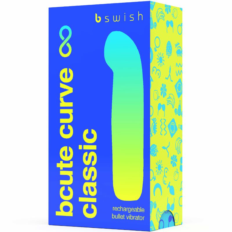 B SWISH - BCUTE CURVE INFINITE CLASSIC VIBRATORE RICARICABILE SILICONA AZUL