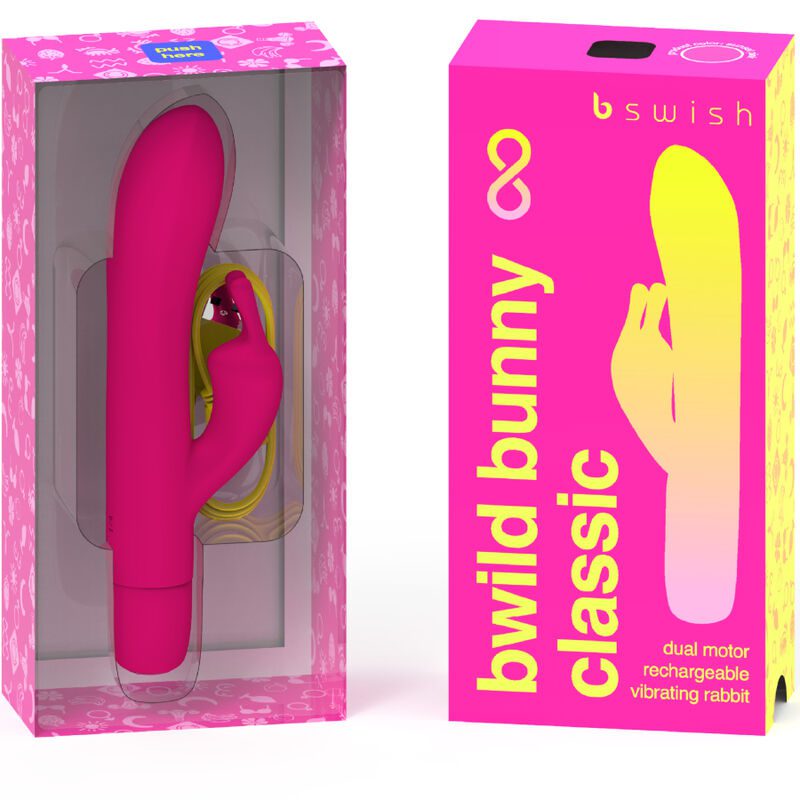 B SWISH - BWILD BUNNY INFINITE CLASSIC VIBRATORE RICARICABILE SILICONA ROSA