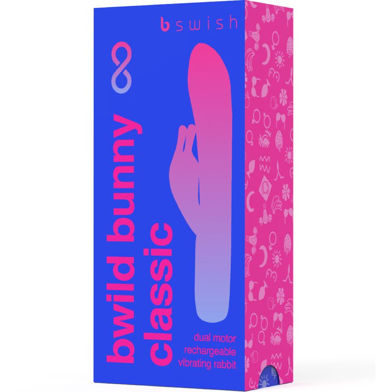 B SWISH - BWILD BUNNY INFINITE CLASSIC VIBRATORE RICARICABILE SILICONA AZUL
