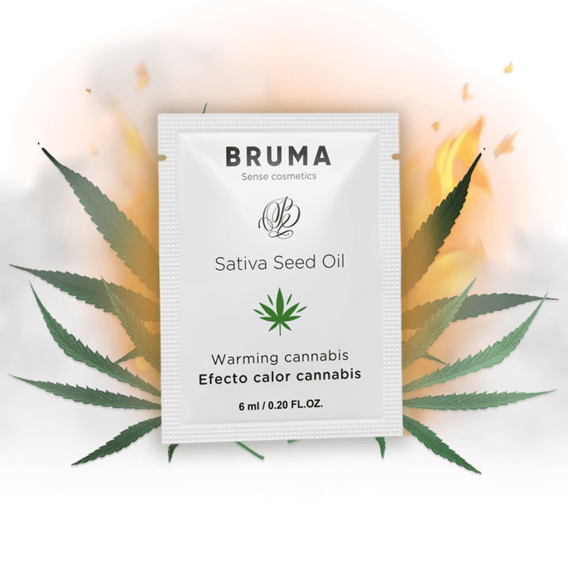 BRUMA - GEL DESLIZANTE CON ACEITE DE SEMILLA EFECTO CALOR SABOR CANNABIS 6 ML