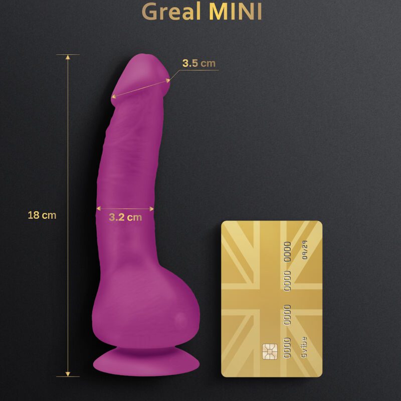 GVIBE - VIBRATORE IN SILICONE GREAL MINI DILDO FUCSIA