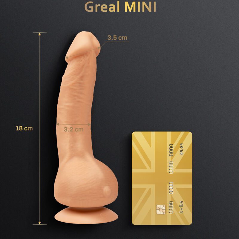 GVIBE - GREAL MINI DILDO VIBRATORE IN SILICONE FLESH