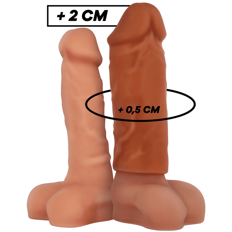 ESTENSORE FALLICO IN SILICONE VIRILXL EXTENSION - MARRONE