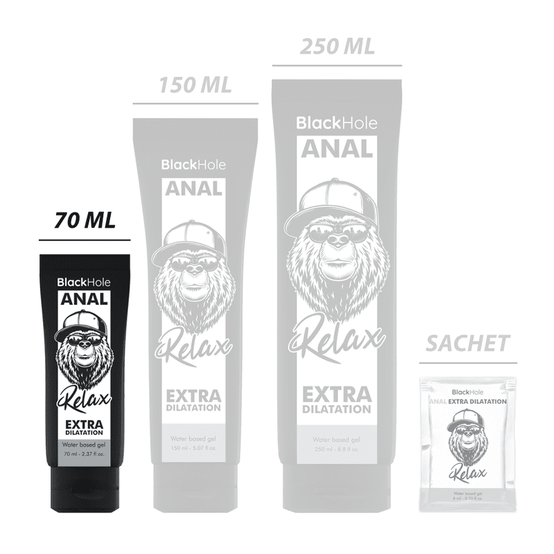 BLACK HOLE GEL BASE ACQUA DILATAZIONE ANALE 70 ML