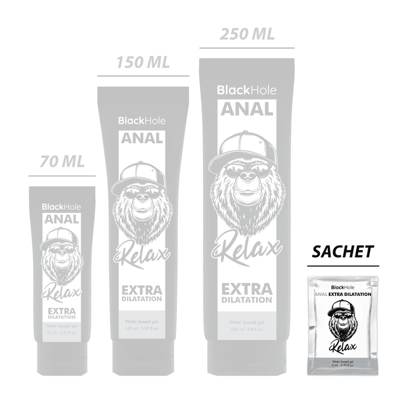 BLACK HOLE GEL BASE ACQUA DILATAZIONE ANALE 6 ML