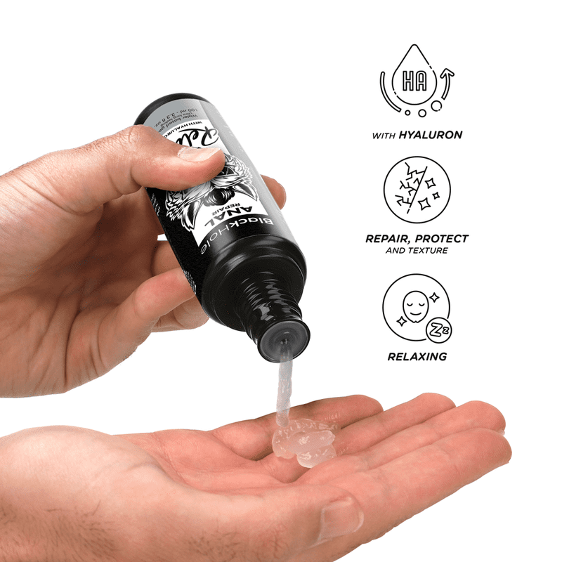BLACK HOLE - RIPARAZIONE ANALE RELAX A BASE ACQUA CON IALURONE 100 ML