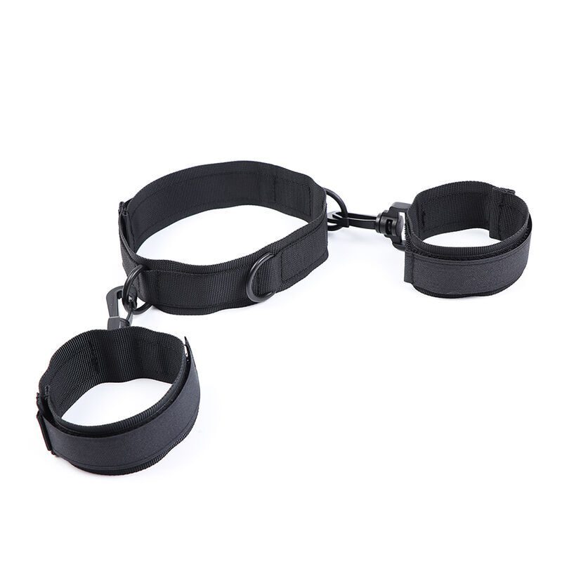 COLLARE CON FERMA POLSI IN NYLON OHMAMA FETISH