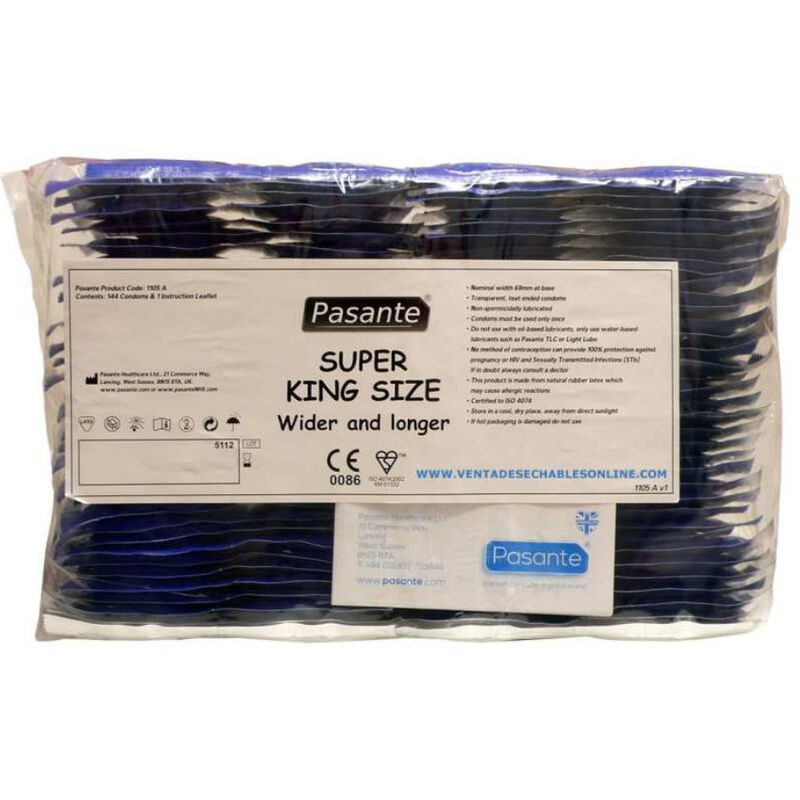 PASANTE - PRESERVATIVI TAGLIA SUPER KING BAG 144 UNITÀ