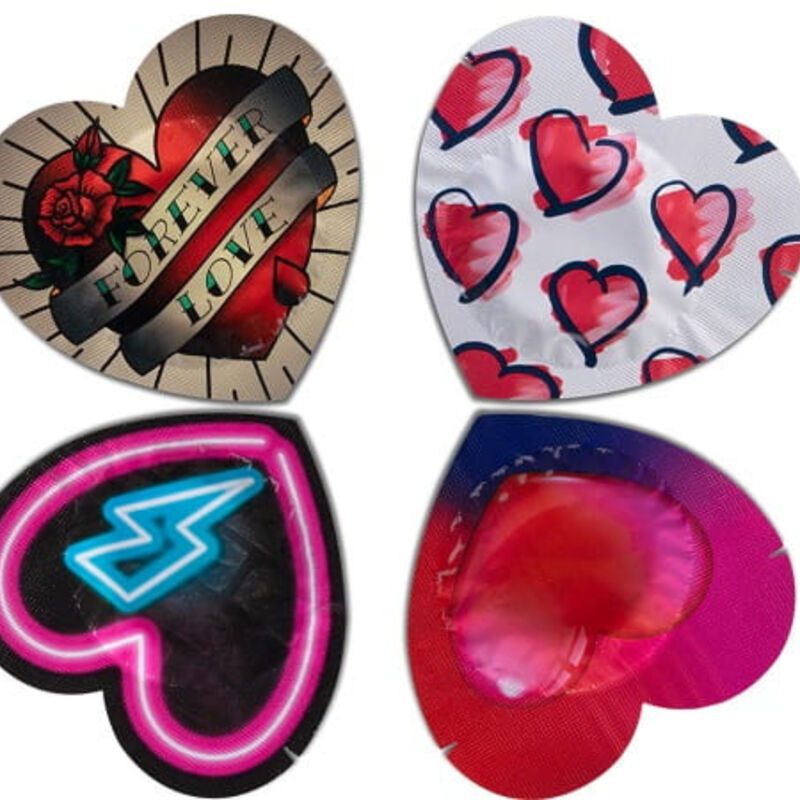 PASANTE - PRESERVATIVI ROSSO A FORMA DI CUORE 144 UNITÀ