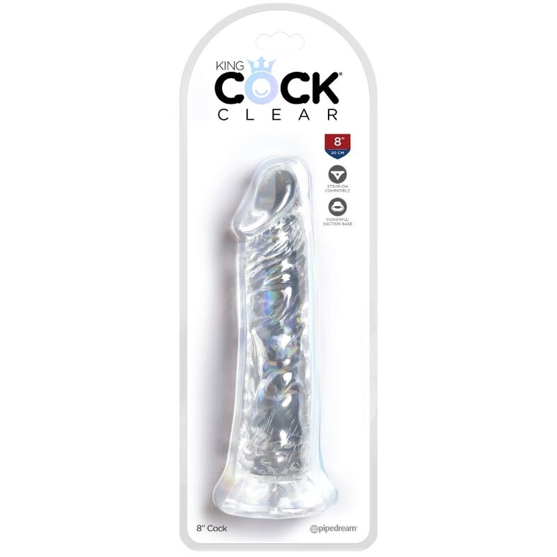 KING COCK CLEAR - PENE REALISTICO 19,7 CM TRASPARENTE