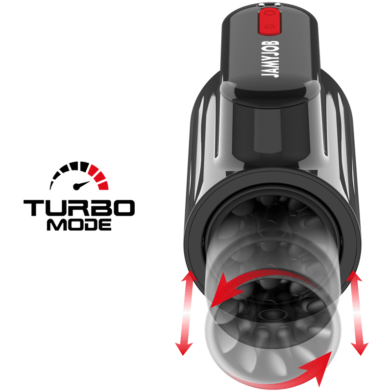 JAMYJOB - VORTEX MASTURBATORE TURBO CON SPINTA E ROTAZIONE A 360° SU E GIÙ
