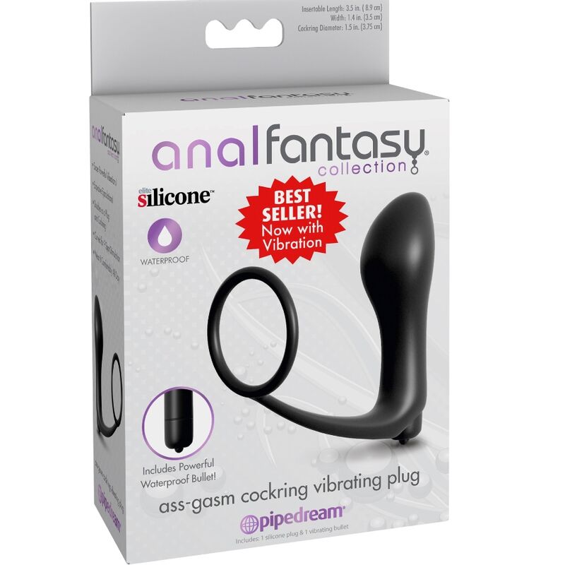 ANAL FANTASY ELITE COLLECTION- PLUG VIBRATORE COCKRING ASS-GASM