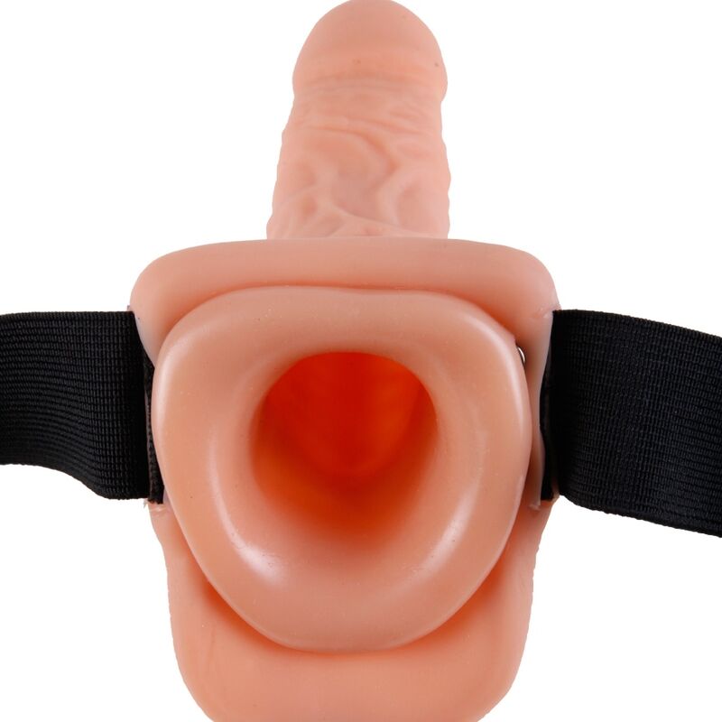 SERIE FETISH FANTASY - IMBRAGATURA REGOLABILE TELECOMANDO PENE REALISTICO CON TESTICOLI 17,8 CM