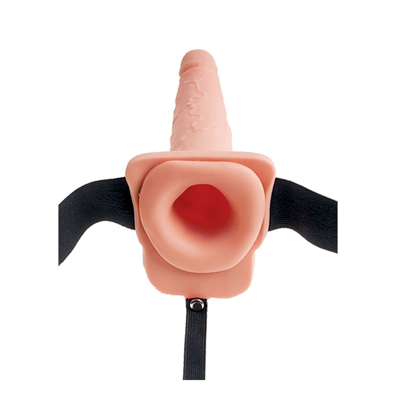 FETISH FANTASY SERIES  - IMBRACATURA REGOLABILE PENE REALISTICO CON SFERE SQUIRTING 19 CM