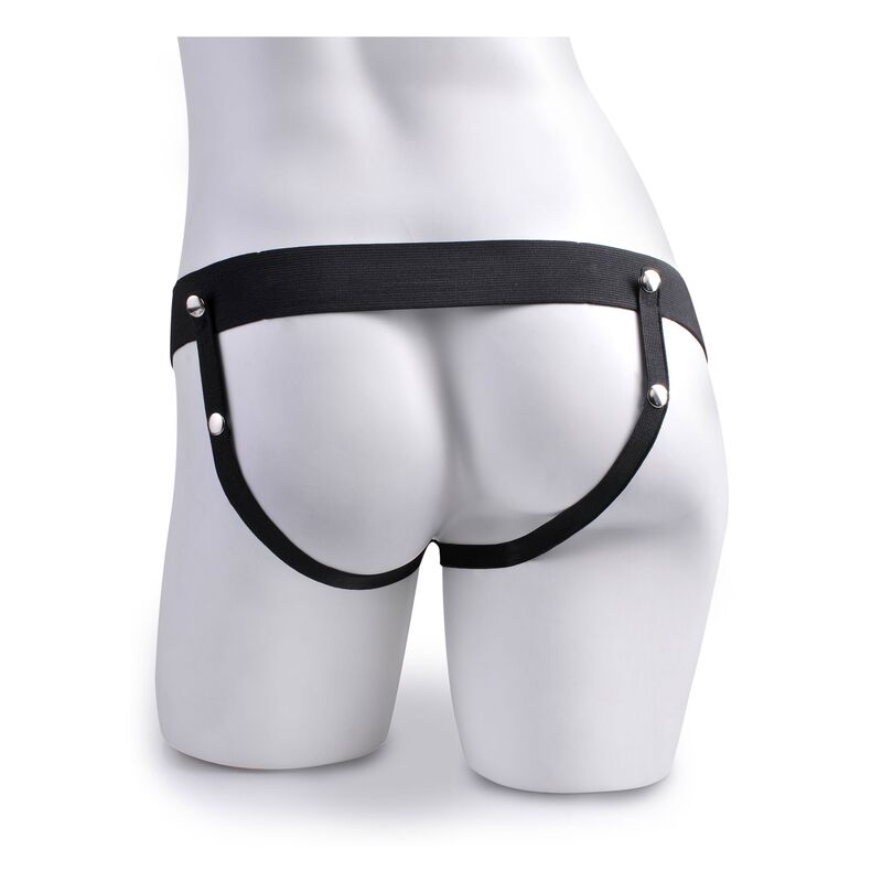 FETISH FANTASY SERIES  - IMBRACATURA REGOLABILE PENE REALISTICO CON SFERE SQUIRTING 19 CM