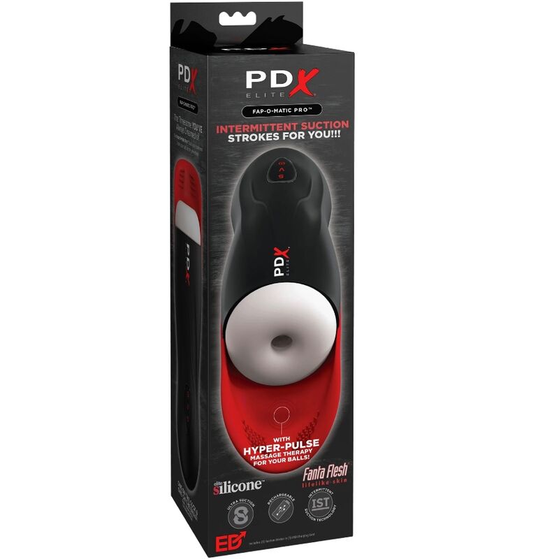 PDX ELITE - MASTURBATORE FAP-O-MATIC PRO STROKER CON BASE PER TESTICOLI