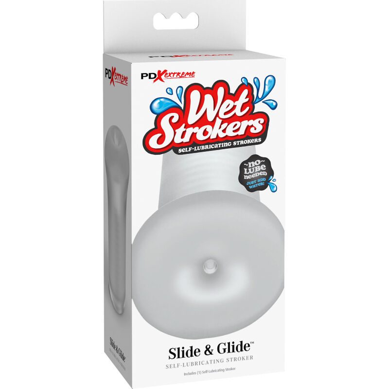 FETISH FANTASY EXTREME - MASTURBADOR MASCHILE IN SILICONE TRASPARENTE SLIDE  GLIDE
