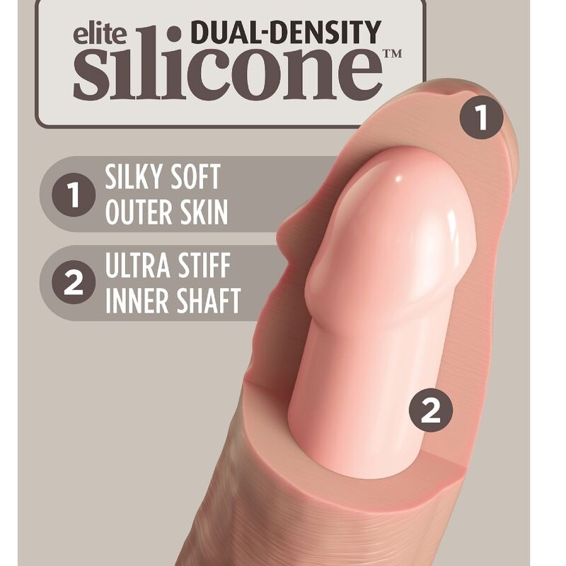 KING COCK ELITE - DILDO REALISTICO IN SILICONE 17,8 CM