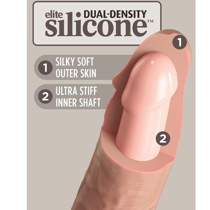 KING COCK ELITE - DILDO REALISTICO IN SILICONE 23 CM