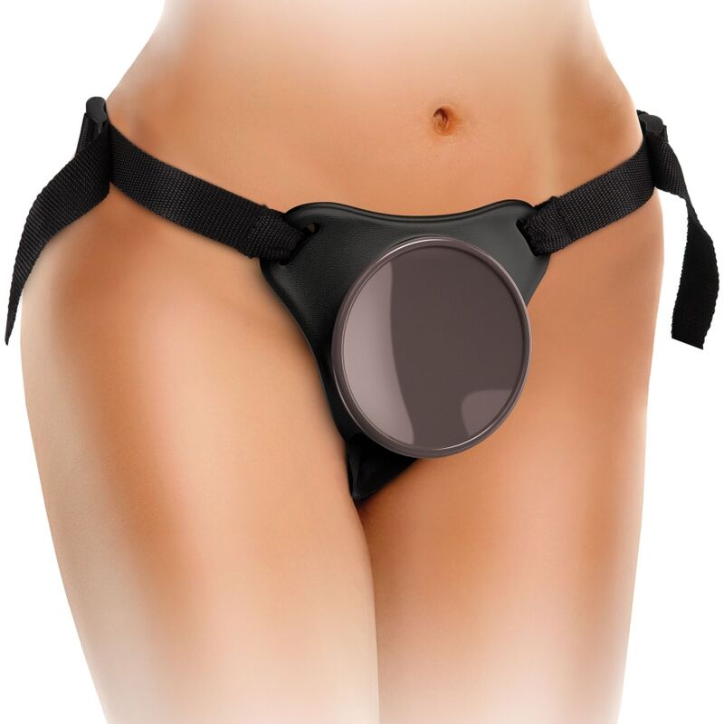 KING COCK ELITE - KIT IMBRACATURA REGOLABILE DELUXE ANELLO CON TESTICOLI E DILDO 20,3 CM