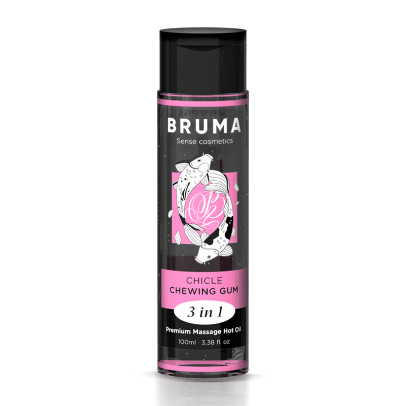 BRUMA - OLIO DA MASSAGGIO PREMIUM EFFETTO CALORE SAPORE GOMMA 3 IN 1