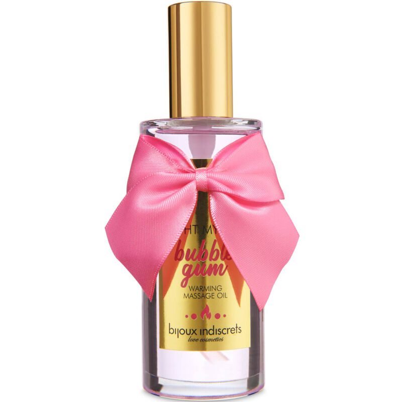 BIJOUX INDISCRETS - LIGHT MY FIRE OLIO DA MASSAGGIO EFFETTO CALORE GUSTO GOMMA