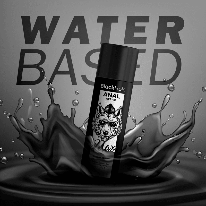 BLACK HOLE - RIPARAZIONE ANALE RELAX A BASE ACQUA CON IALURONE 30 ML