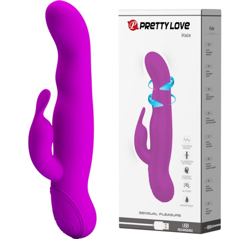 VIBRATORE ROTANTE HIGHGRADE PRETTY LOVE MYSTIC - LILLA