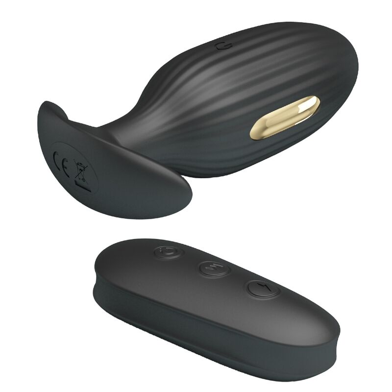 VIBRATORE ANALE RICARICABILE PLUG NERO