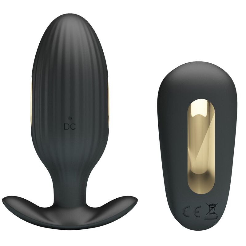VIBRATORE ANALE RICARICABILE PLUG NERO