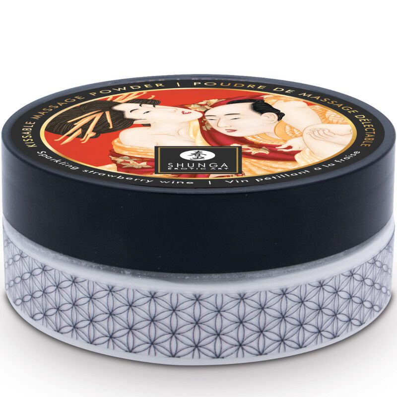 SHUNGA - KIT POLVERE DA MASSAGGIO ALIMENTARE FRAGOLA