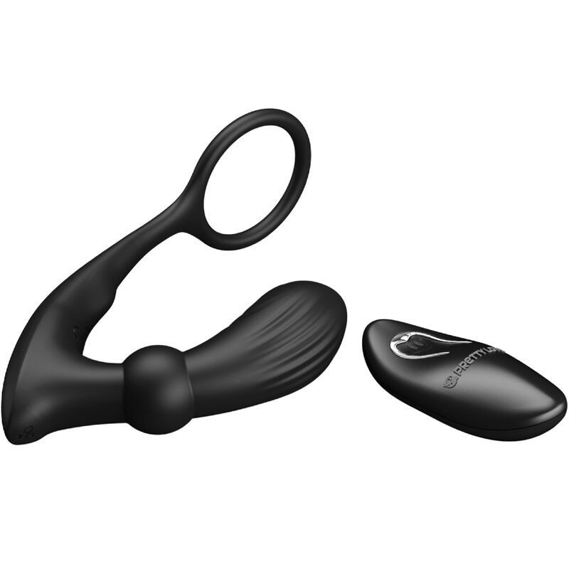 PRETTY LOVE - ANELLO ANALE E VIBRATORE BLACK