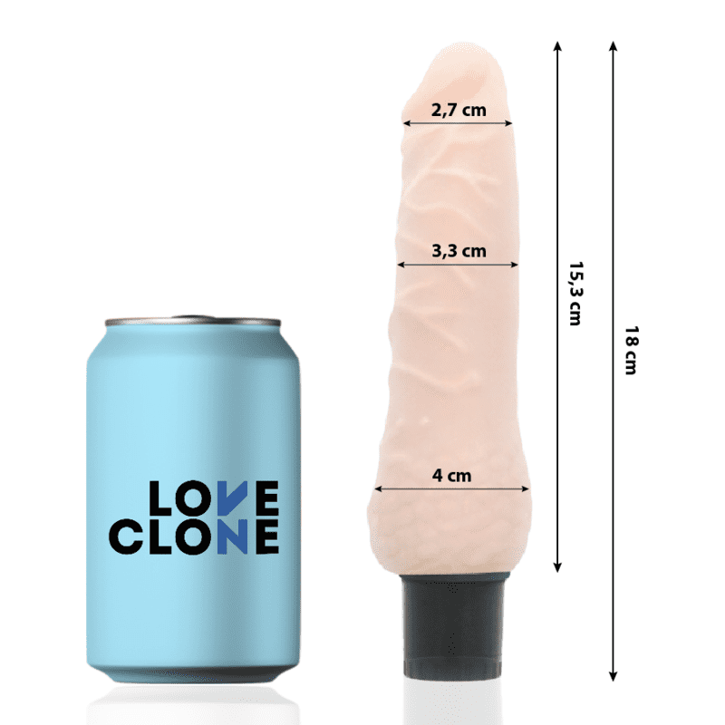 VIBRATORE AUTO LUBRIVAGINANTE LOVECLONE SVEN 18,5 CM